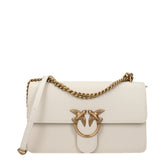 Beige Leather Crossbody Bag